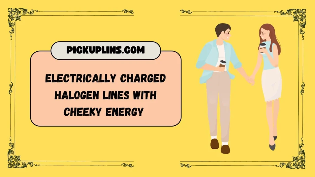Halogen pick up lines dirty