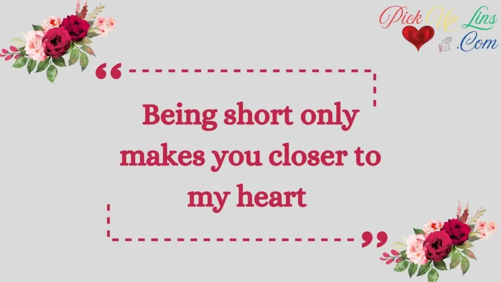 Short height Pick up Lines