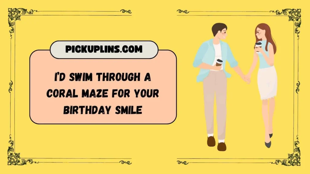 Tropical Fish Birthday Lines