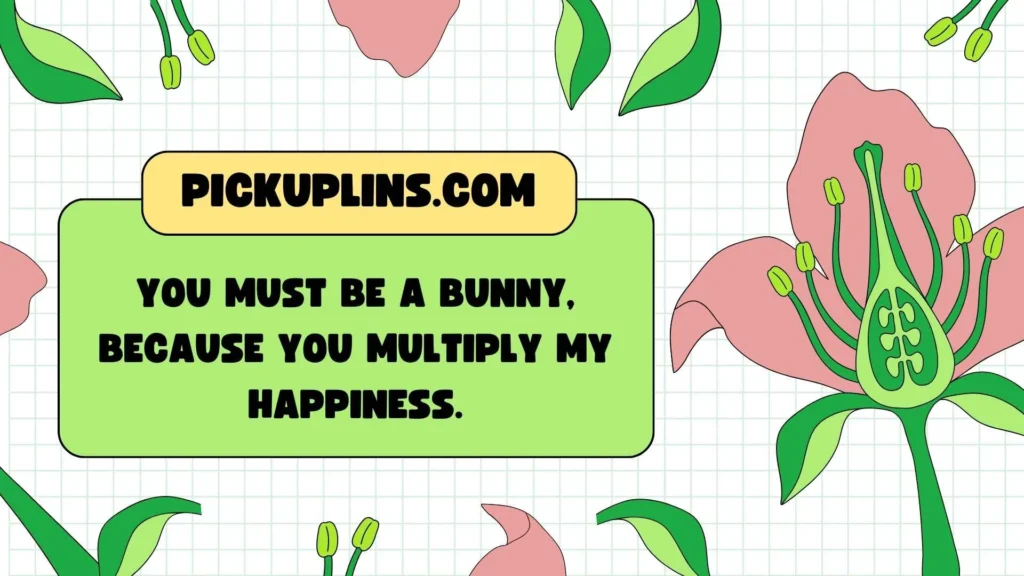 Cute Bunny Pickup Lines