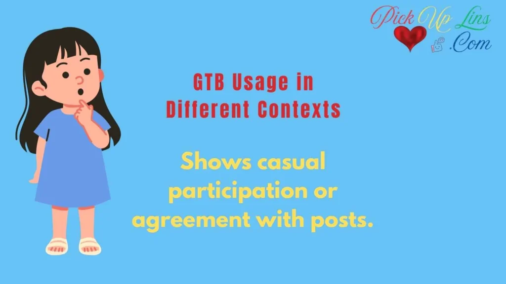 GTB Usage in Different Contexts