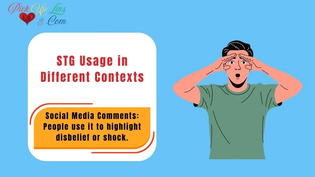 STG Usage in Different Contexts