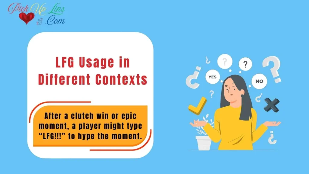 LFG Usage in Different Contexts