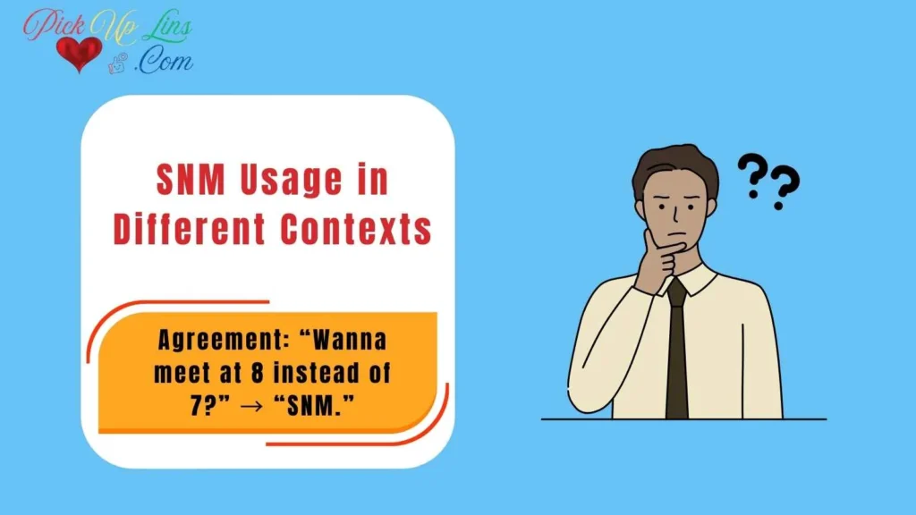 SNM Usage in Different Contexts