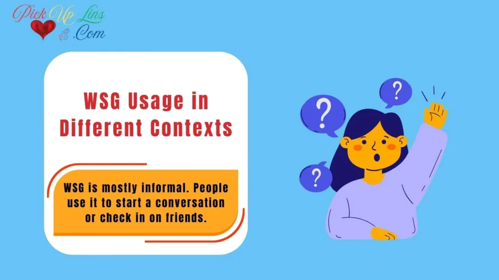 WSG Usage in Different Contexts