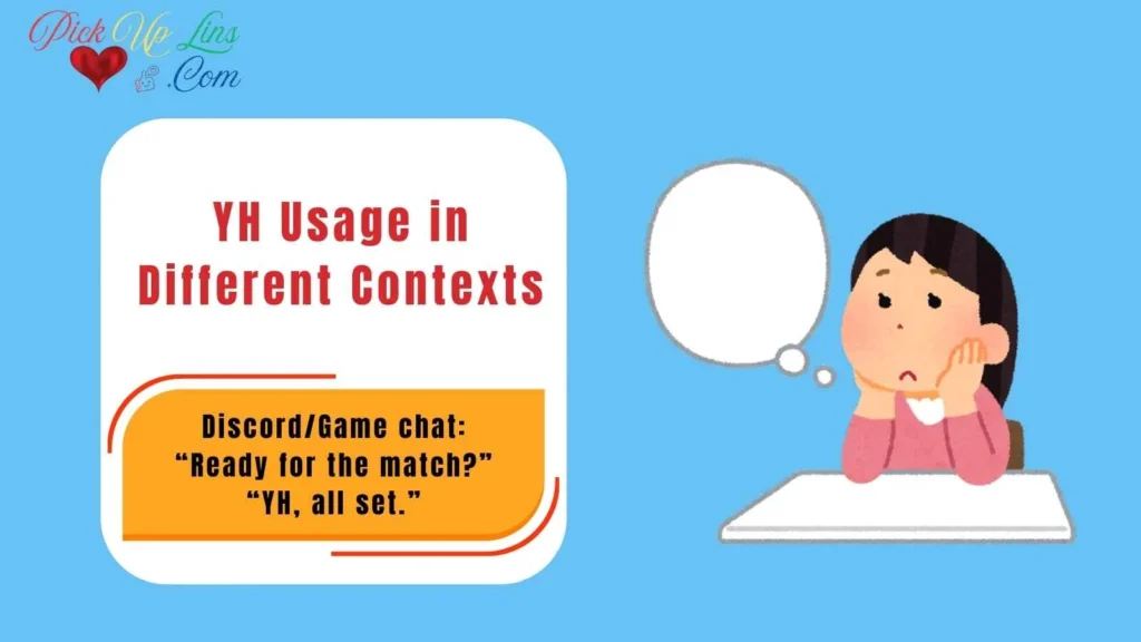 YH Usage in Different Contexts