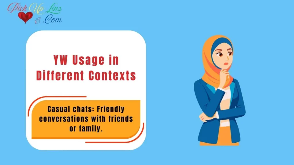 YW Usage in Different Contexts