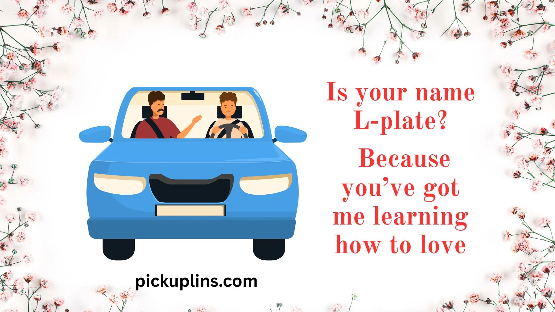 L-Plate Rizz: Driving Pick Up Lines
