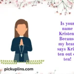 Kristen Pick Up Lines