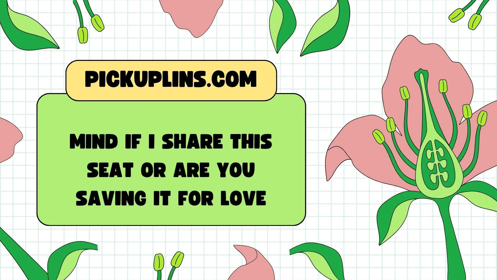 Bench Pickup Lines