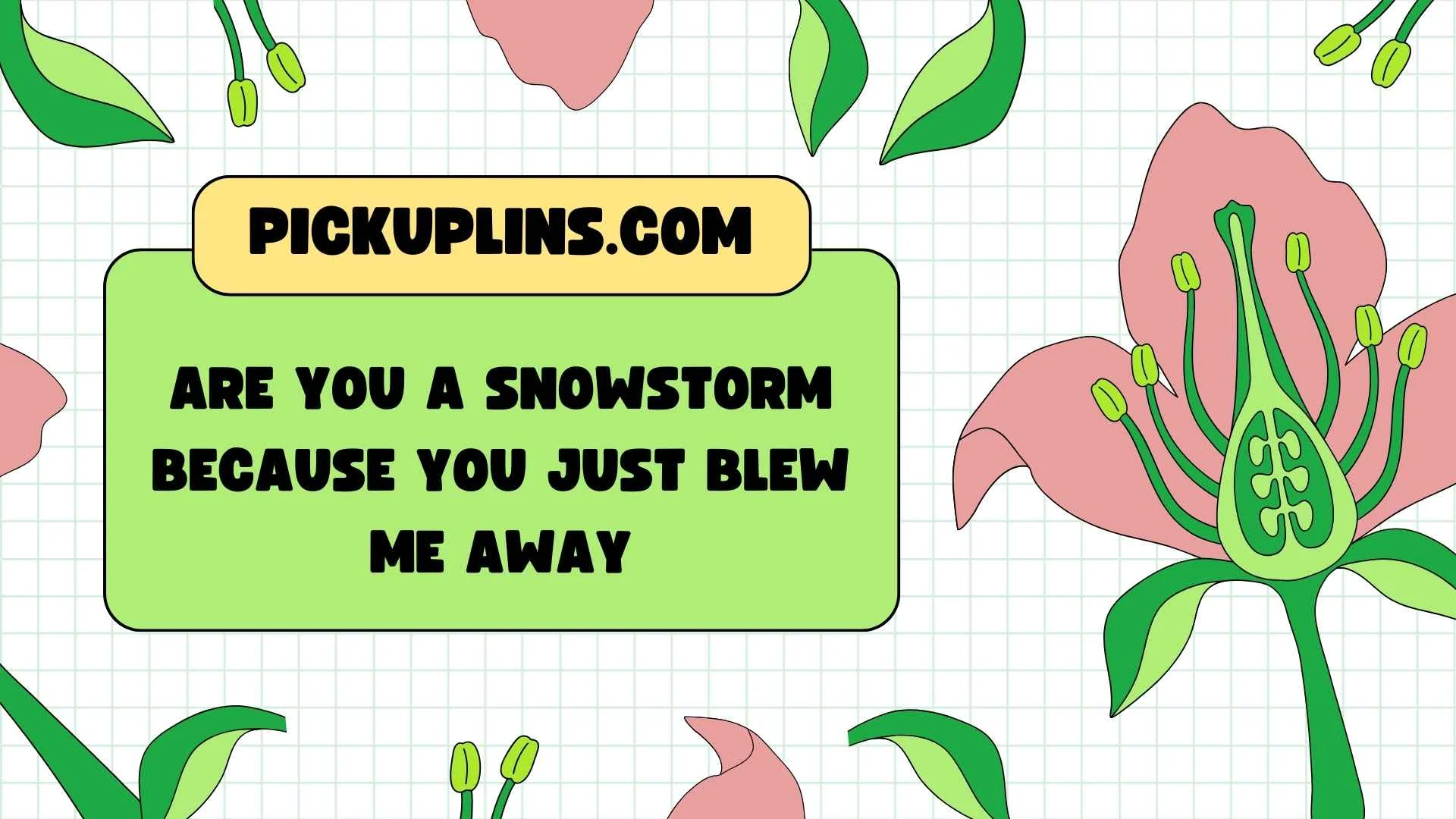 Blizzard Pickup Lines